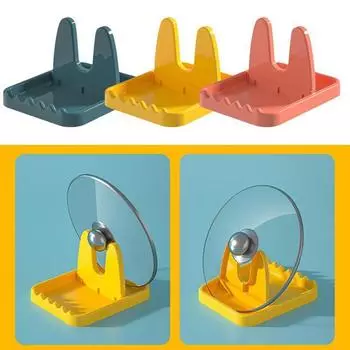 Складная подставка для крышки, стеллаж для хранения ложек, подставка, держатель для крышки, многофункциональная посуда, кухонные стеллажи темно-синий