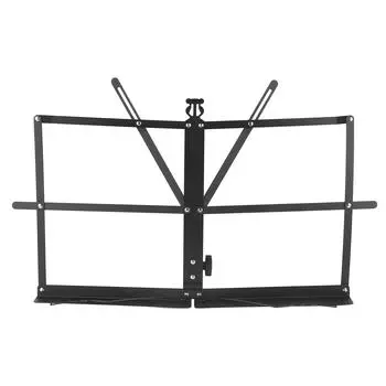 Складная подставка для нот, металлическая регулируемая портативная складная настольная настольная подставка