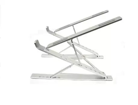 Складная подставка для ноутбука Bitstrong, 2 уровня, регулируемая по углу и высоте, тип, серебряный