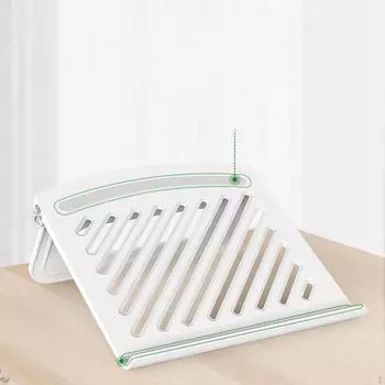 Складная подставка для ноутбука с регулируемой высотой, аксессуары для офиса и дома, устойчивое положение белый