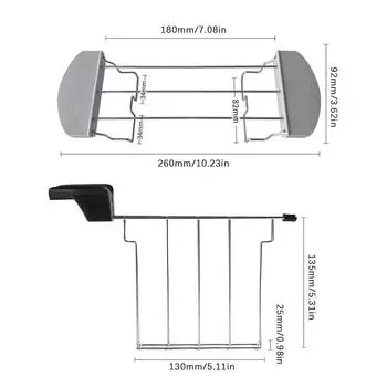 Складная подставка для подогрева хлеба, держатель для сэндвичей из нержавеющей стали, клетка, ручка с защитой от ожогов, аксессуар для тостера, кухонная утварь