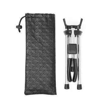 Складная подставка для саксофона сопрано, портативная металлическая напольная подставка для саксофона с сумкой для переноски серебряный