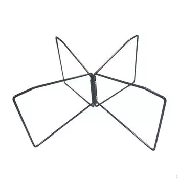 Складная подставка-холодильник, багажник, устойчивый металлический держатель для мусорных мешков, контейнер для хранения для барбекю чёрный