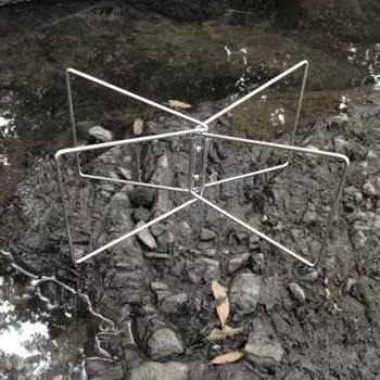 Складная подставка-холодильник с нескользящим ковриком, сумка для хранения, переносная дорожная сумка из нержавеющей стали для походов, кемпинга, складная подставка-держатель серебряный