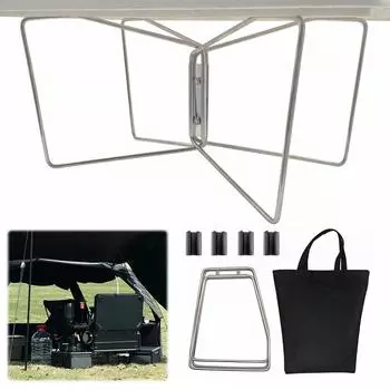 Складная подставка из алюминиевого сплава для ящиков, органайзер для кемпинга из нержавеющей стали, переносной кронштейн для хранения вещей для приготовления пищи в путешествии