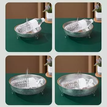 Складная подставка из нержавеющей стали для готовки на пару, прочная корзина для сбора овощей для приготовления пищи