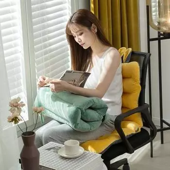 Складная подушка для ленивого дивана, шезлонга для дома, складная подушка для стула, впитывающая влагу зелёный