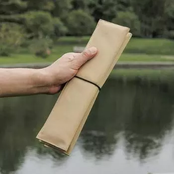 Складная подушка для сиденья, влагостойкий изолирующий портативный квадратный коврик, легкий для путешествий на открытом воздухе, кемпинга, пешего туризма, пикника, складной коврик чёрный