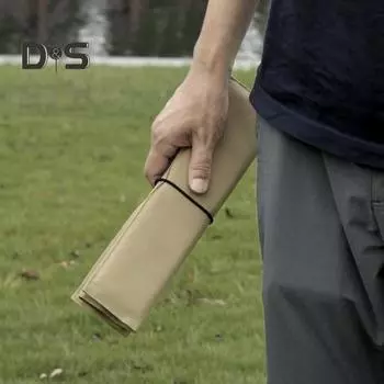 Складная подушка для сиденья, влагостойкий изолирующий портативный квадратный коврик, легкий для путешествий на открытом воздухе, кемпинга, пешего туризма, пикника, складной коврик чёрный