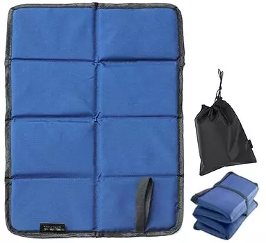 Складная подушка из ткани Оксфорд, удобная для хранения в горных видах спорта, сумка для хранения, в комплекте подушка, 8-складной коврик, компактный, легкий, водонепроницаемый, для переноски, скалолазания,