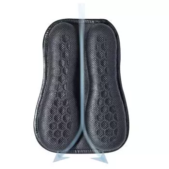 Складная подушка сиденья мотоцикла, высокоэластичный гель 3D сотовая удобная дышащая амортизирующая подушка для сиденья длительной езды чёрный