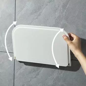 Складная полка для хранения в ванной комнате, настенное полотенце, одежда, мобильный телефон, стойка для хранения средств по уходу за кожей в B