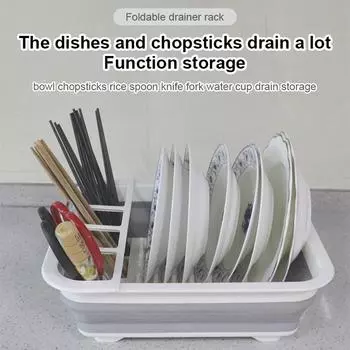 Складная полка для посуды, кухонный держатель для хранения, чаша для сушки посуды, тарелка, портативная сушилка, домашняя полка, органайзер для столовой посуды
