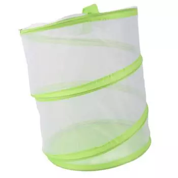 Складная портативная сетчатая клетка для бабочек, прозрачный вольер для бабочек с ручкой для S