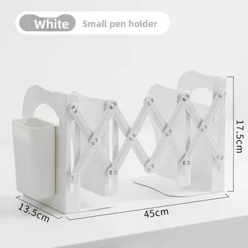 Складная Простая Подставка для Книг в Стиле Инс L-образный Органайзер для Ручек Настольная Подставка для Книг Студенческий Книжный Блок Большая Утолщенная Стойка для Хранения Канцелярские Товары Small белый