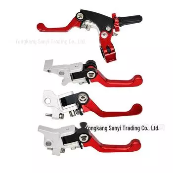 Складная противопадающая ручка сцепления и тормоза с ЧПУ для внедорожного мотоцикла - Bosu Jiankeweisi CQR Style Brake Lever чёрный