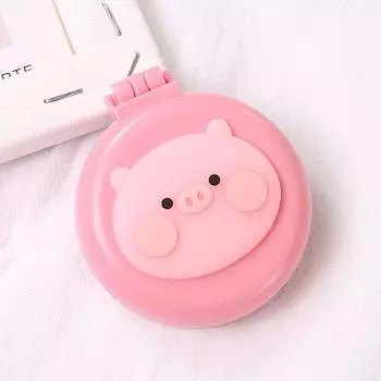 Складная расческа для волос с зеркалом, портативная мини-массажная щетка на воздушной подушке, дорожная расческа для макияжа для дома и улицы Rainbow