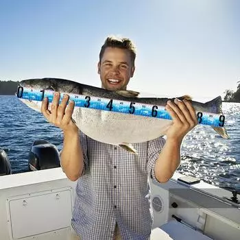 Складная рыболовная линейка ПВХ водонепроницаемый измерительный инструмент портативная линейка для измерения рыбы для рыбаков рыболовство прочное белый