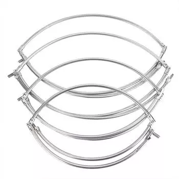 Складная рыболовная сеть из нержавеющей стали, круглая рыболовная сеть, аксессуары для снастей 35cm