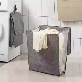 Складная самоклеящаяся корзина для белья, большая вместимость, водонепроницаемая корзина для хранения одежды, бытовая сетка для подвешивания без проколов
