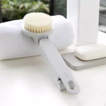 Складная щетка для чистки ванн белый