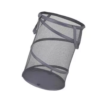 Складная сетчатая корзина для грязного белья, бытовая корзина для белья для ванной комнаты дома