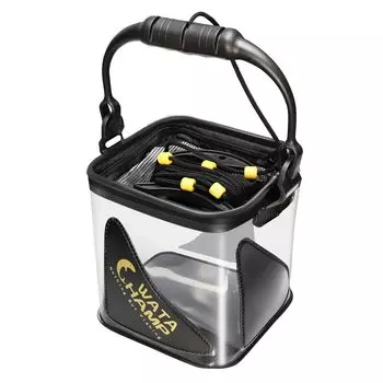 Складная сетчатая веревка для сбора воды Bakkan с EVA для рыбалки и предотвращения стихийных бедствий на воде, легко набирать в ведро, ведро, крышку, (8м) Бусины, Ведро 5,5 л/8,0 л,