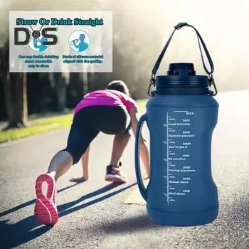 Складная силиконовая бутылка для воды объемом 2 л с трубочкой, не содержащая бисфенол-А, герметичная, портативная, легкая, для езды на велосипеде, фитнеса, спорта, путешествий, складная кружка для питья розовый