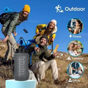 Складная силиконовая бутылка для воды объемом 2 л с трубочкой, не содержащая бисфенол-А, герметичная, портативная, легкая, для езды на велосипеде, фитнеса, спорта, путешествий, складная кружка для питья розовый