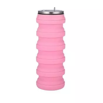 Складная силиконовая чашка для воды Пищевой силикон Пластик Жаростойкий Холодостойкий Легкий Складной Разноцветный CHINA