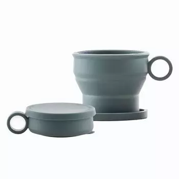 Складная силиконовая чашка многофункциональная походная на открытом воздухе полоскание горла легкая портативная для путешествий (хаки)