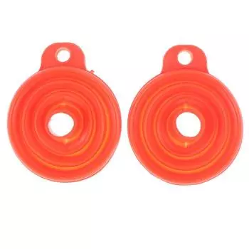 Складная силиконовая воронка для автомобиля, грузовика, мотоцикла, инструмент для перекачки бензина красный