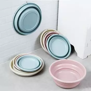 Складная складная раковина, легкая ванна для стирки, многофункциональная походная раковина для студенческого общежития S бежевый