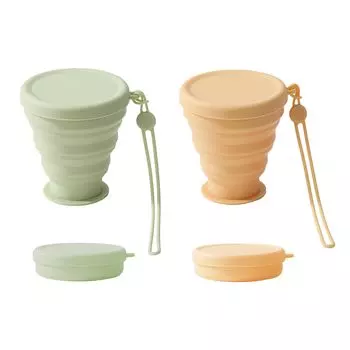 Складная Складная Силиконовая Термоскладная Может использоваться исключительно для кемпинга Стильная и спортивная дорожная чашка 200 мл, чашка, для улицы, портативная, устойчивая,