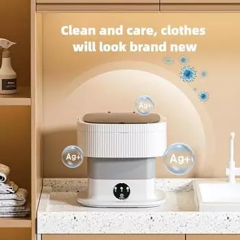 Складная стиральная машина для общежития, небольшая автоматическая встроенная портативная стиральная машина для детского белья us