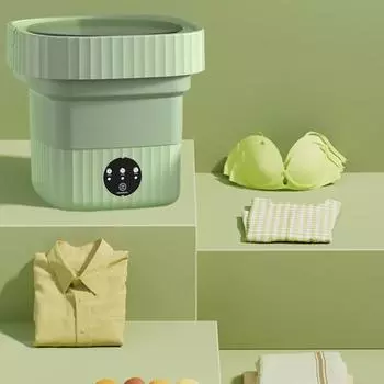 Складная стиральная машина компактного размера, малошумные, энергосберегающие носки, детская одежда, мини-стиральная машина, принадлежности для ванной комнаты EU Plug розовый