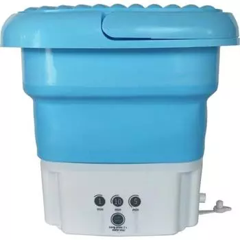 Складная стиральная машина, легкое складное ведро для кемпинга, синее