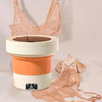 Складная стиральная машина Мини-стиральная машина Детские носки оранжевый