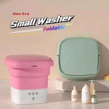 Складная стиральная машина, портативная стиральная машина, нижнее белье, трусики, носки, детская маленькая одежда 1 розовый
