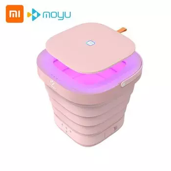 Складная стиральная машина Youpin Moyu XPB08-F1, мини-портативная стиральная машина, стиральная машина, подарок для дома, путешествий, 220 В EU Plug серый
