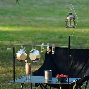 Складная стойка для фонаря, легко собираемый держатель для фонаря, крючок для фонаря для кемпинга и пешего туризма