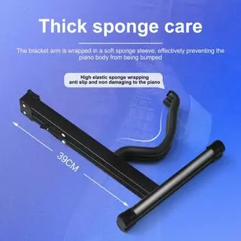 Складная стойка для гитары, свободно стоящая, А-образная, противоскользящие силиконовые ножки, мягкая губчатая ручка, устойчивая к царапинам, устойчивая конструкция, акустическая электрическая укулеле чёрный