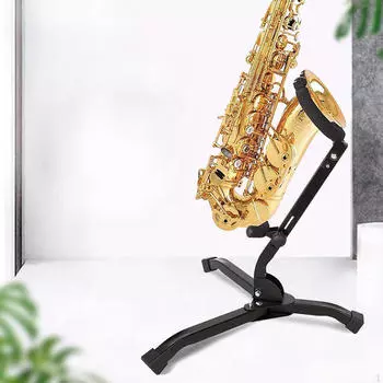 Складная стойка для саксофона, держатель, стойка, портативная профессиональная с треугольным основанием, удобная для переноски