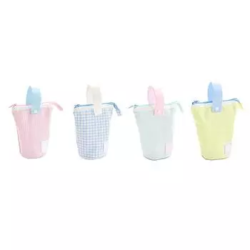 Складная стоячая пенал великолепная вместительная канцелярская сумка для офиса школы дома Stawberry