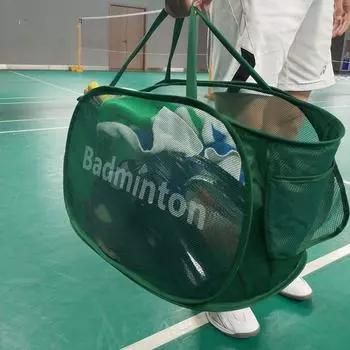 Складная сумка для бадминтона с ручками, пляжная сумка с сеткой, аксессуары для дома чёрный