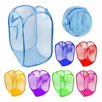 Складная сумка для белья, всплывающая корзина для стирки, сетчатая корзина для хранения, Великобритания красный