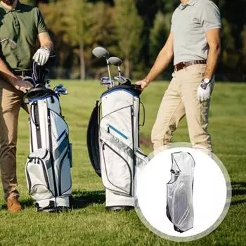 Складная сумка для гольфа, дождевик, водонепроницаемый и пыленепроницаемый, ПВХ, прозрачный непромокаемый чехол для сумки для гольфа, сверхмощная клубная сумка, дождевик для гольфистов, женщин и мужчин прозрачный