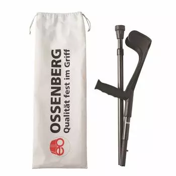 Складная сумка для хранения из углеродного волокна Ergoglyph, изготовленная для левого и правого использования, сцепление, U-образный тип, в комплекте, Ossenberg, Германия, реабилитация, чёрный