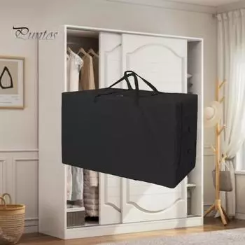 Складная сумка для хранения матраса, сверхпрочная водонепроницаемая ткань Оксфорд, пыленепроницаемая портативная ручка, тройной складной матрас, чехол-органайзер для постельного белья S