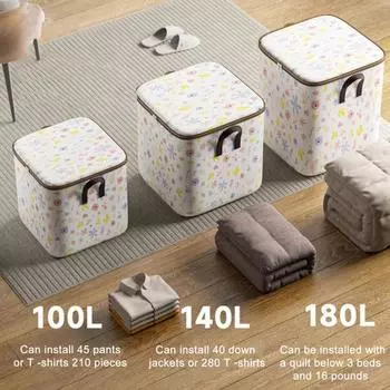 Складная сумка для хранения одежды Легкий удобный органайзер Сумка для хранения большой емкости для небольших помещений M